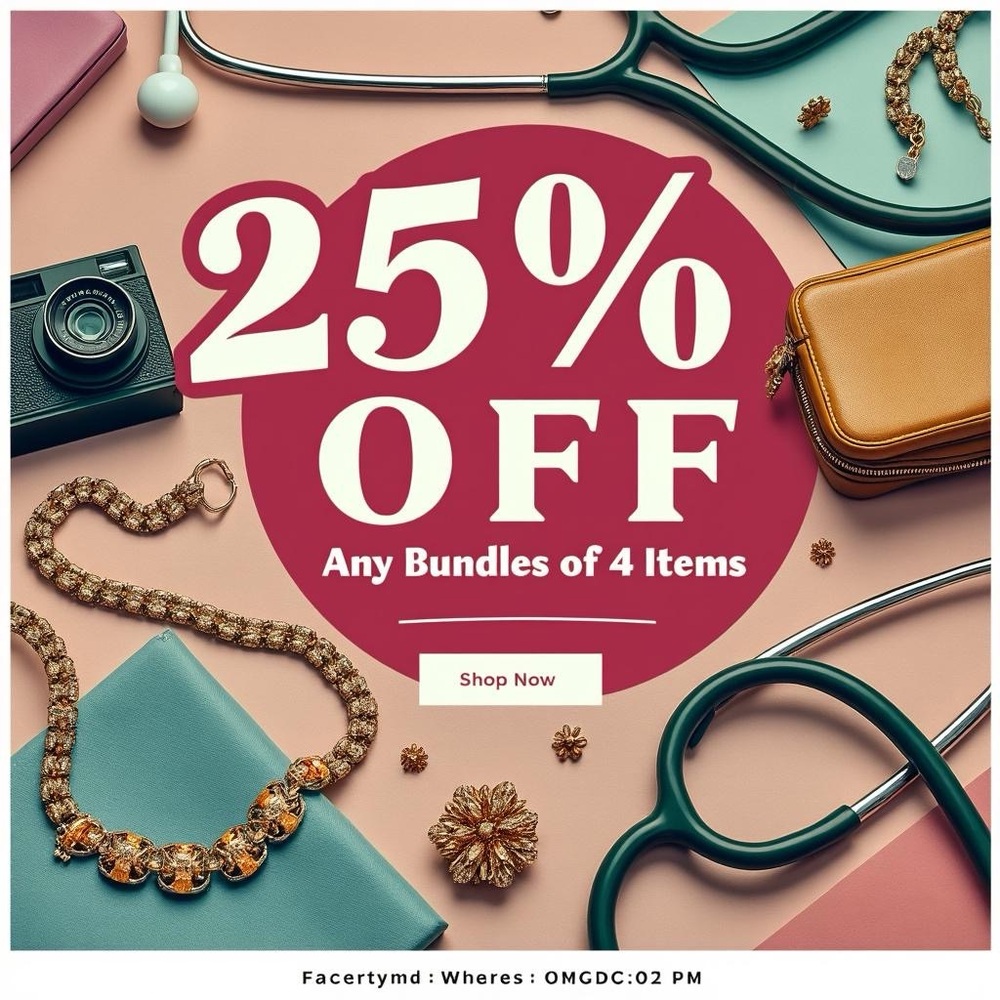 July 4th Sale - 25% OFF any bundles of 4 items